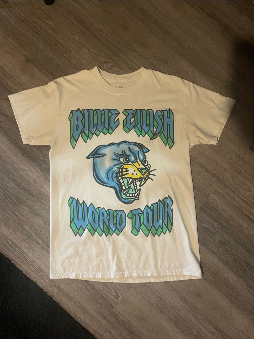 Billie Eilish White Graphic World Tour Tee